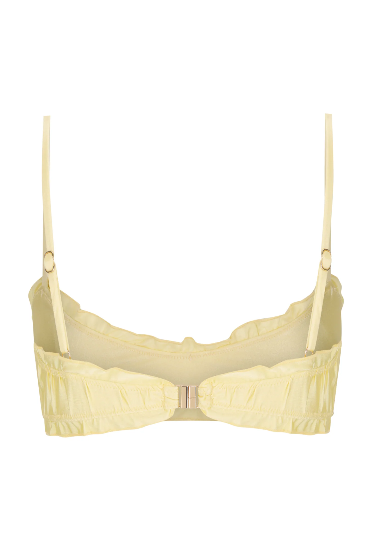 Amelia Satin Bralette Top - Lemon Sorbet - Image 10
