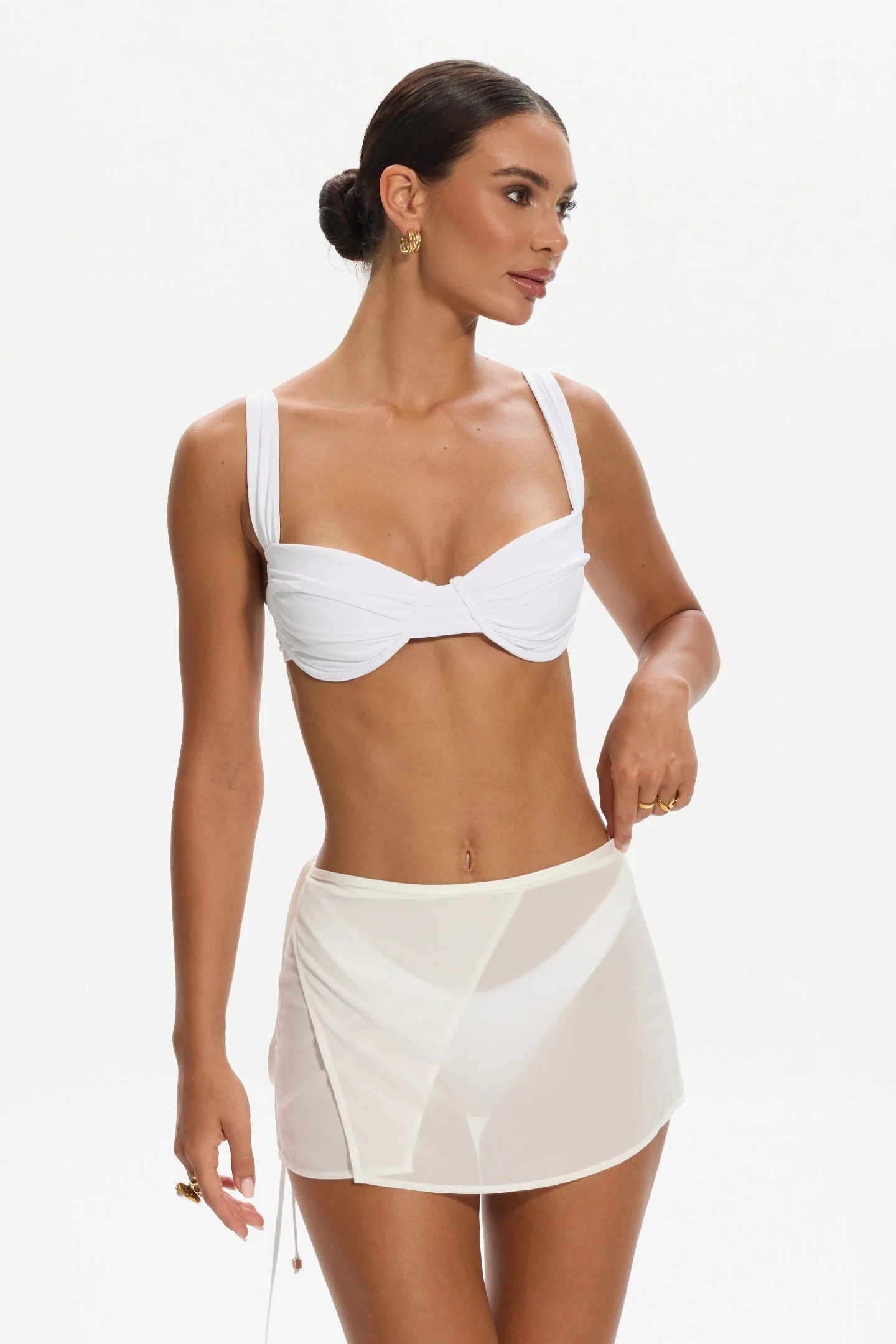 Blair Sarong Wrap - White - Image 7