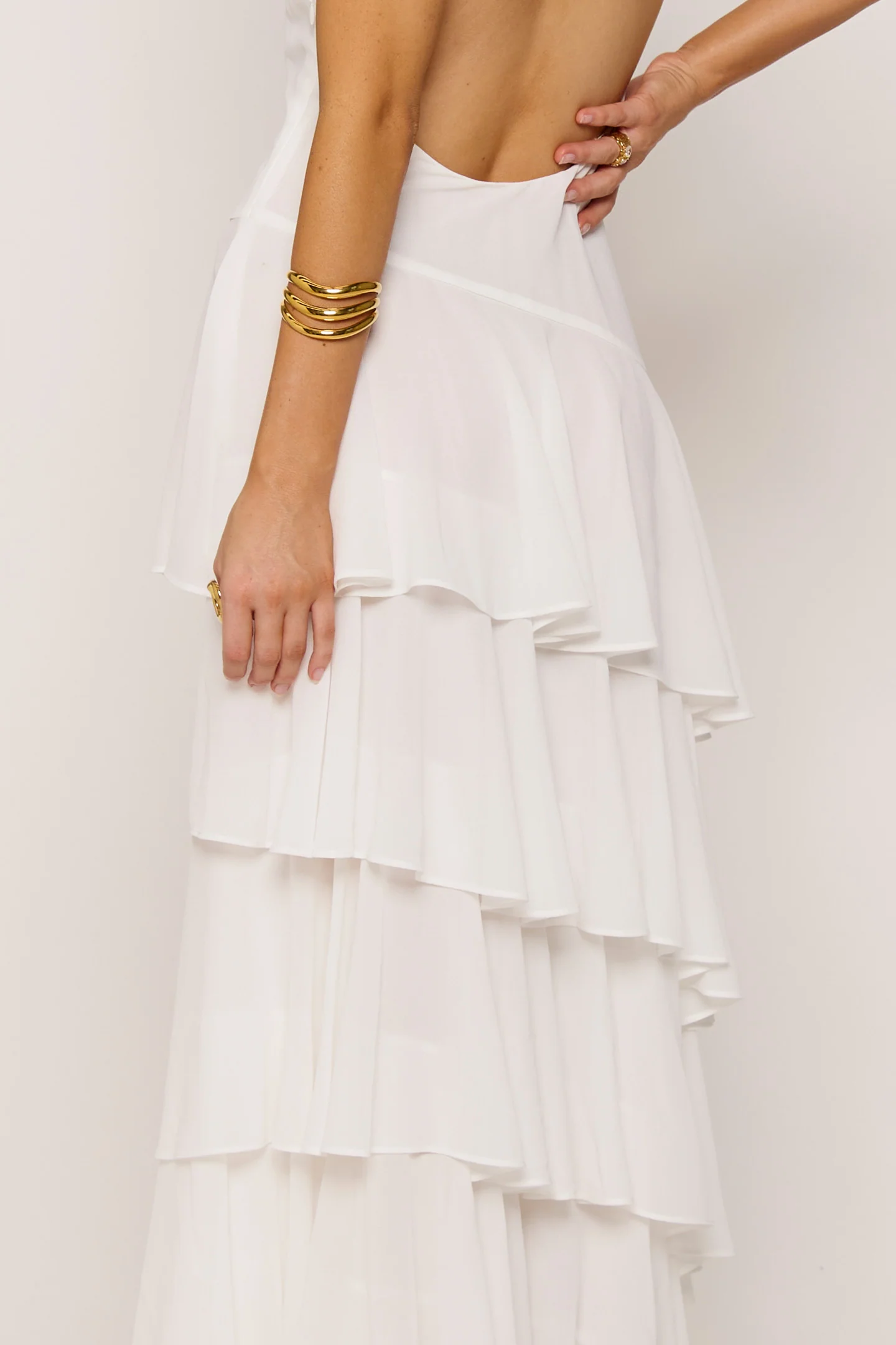 Maribel Maxi Dress - White - Image 5